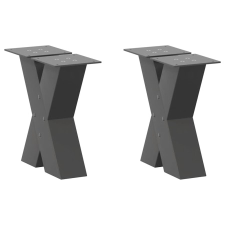 Patas para mesa de centro en forma de X (2 unidades)