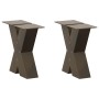 Patas para mesa de centro en forma de X (2 unidades, acero