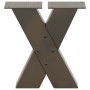 Patas para mesa de centro en forma de X (2 unidades, acero