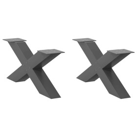 Patas para mesa de centro en forma de X (2 unidades)