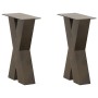 Patas para mesa de centro en forma de X (2 unidades, acero