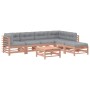 7-teiliges Gartenmöbel-Set mit Kissen aus Douglasienholz von vidaXL, Gartensets - Ref: Foro24-3185981, Preis: 602,25 €, Rabat...