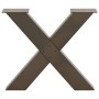 Patas para mesa de centro en forma de X (2 unidades), acero