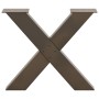 Patas para mesa de centro en forma de X (2 unidades), acero