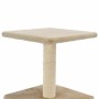Rascador para gatos con poste de sisal 55 cm beige