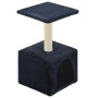 Rascador para gatos con poste de sisal 55 cm azul oscuro
