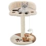 Rascador para gatos con poste de sisal 40 cm beige y marrón en Mobiliario para gatos | Comprar online en Foro24