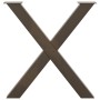 Patas para mesa de comedor en forma de X (2 unidades, acero