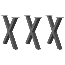 Patas para mesa de comedor en forma de X (3 unidades)