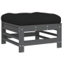 Gartenmöbel-Set 7-teilig und graue Massivholzkissen von vidaXL, Gartensets - Ref: Foro24-3185978, Preis: 717,34 €, Rabatt: %