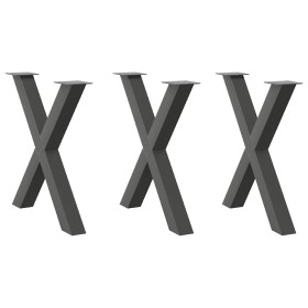 Patas para mesa de comedor en forma de X (3 unidades)