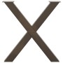 Patas para mesa de comedor en forma de X (3 unidades, acero