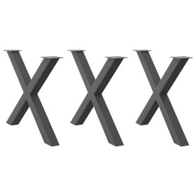 Patas para mesa de comedor en forma de X (3 unidades)