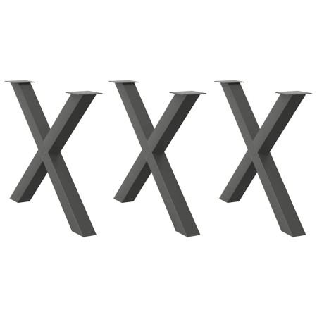 Patas para mesa de comedor en forma de X (3 unidades)