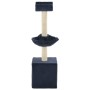 Rascador para gatos con poste de sisal 105 cm azul