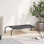Cama de perro elevada negra textilene S
