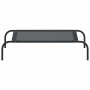 Cama de perro elevada negra textilene S