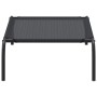 Cama de perro elevada negra textilene S