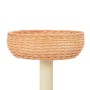 Rascador para gatos con poste de sisal madera natural de sauce