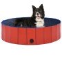 Piscina para perros plegable PVC rojo 120x30 cm en Productos para perros | Comprar online en Foro24