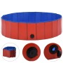 Piscina para perros plegable PVC rojo 120x30 cm