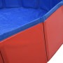 Piscina para perros plegable PVC rojo 120x30 cm
