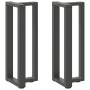 Patas para consola en forma de T (2 unidades), antracita, 25 x