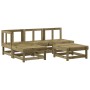 5-teiliges Gartenmöbel-Set mit Kissen aus imprägniertem Kiefernholz von vidaXL, Gartensets - Ref: Foro24-3186045, Preis: 409,...
