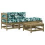 Garden furniture set 4 pieces and cushions made of impregnated pine wood by vidaXL, Garden sets - Ref: Foro24-3186031, Price:...