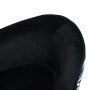 Sofá para perros felpa negro 68x38x38 cm