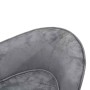 Sofá para perro felpa gris 68x38x38 cm