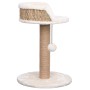 Árbol para gatos con poste rascador hierba marina 49 cm