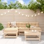 5-teiliges Gartenmöbel-Set und Massivholzkissen von vidaXL, Gartensets - Ref: Foro24-3186039, Preis: 384,42 €, Rabatt: %