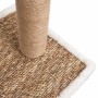 Árbol para gatos con cepillo de aseo y poste rascador