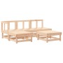 5-teiliges Gartenmöbel-Set und Massivholzkissen von vidaXL, Gartensets - Ref: Foro24-3186039, Preis: 384,42 €, Rabatt: %
