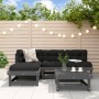 5-piece garden furniture set and gray solid wood cushions by vidaXL, Garden sets - Ref: Foro24-3186041, Price: 503,57 €, Disc...