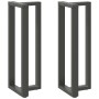 Patas para mesa de bar en forma de T (2 unidades), antracita