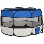 Parque de perros plegable y bolsa transporte azul 110x110x58cm en Casetas y cercados para perros | Comprar online en Foro24