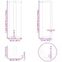 Patas para mesa de bar en forma de T (2 unidades), antracita