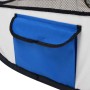 Parque de perros plegable y bolsa transporte azul 145x145x61cm