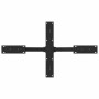Pata para mesa de centro con forma de araña, color negro, 98 x