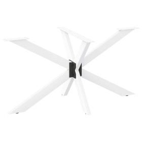 Pata de mesa de comedor forma araña blanca 120x68x(72-73) cm