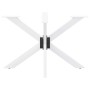 Pata de mesa de comedor forma araña blanca 120x68x(72-73) cm