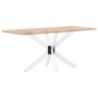 Pata de mesa de comedor forma araña blanca 120x68x(72-73) cm