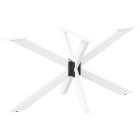 Pata de mesa de comedor forma araña blanca 150x78x(72-73) cm