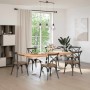 Pata de mesa de comedor forma araña blanca 150x78x(72-73) cm