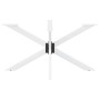Pata de mesa de comedor forma araña blanca 150x78x(72-73) cm