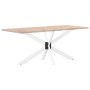 Pata de mesa de comedor forma araña blanca 150x78x(72-73) cm