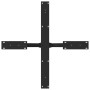 Pata de mesa de comedor forma araña negra 85x85x(72-73) cm acero