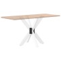 Pata de mesa de comedor forma araña blanca 85x85x(72-73) cm